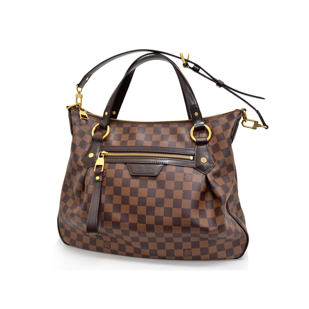 Louis Vuitton Evora MM Handbag Damier Ebene
